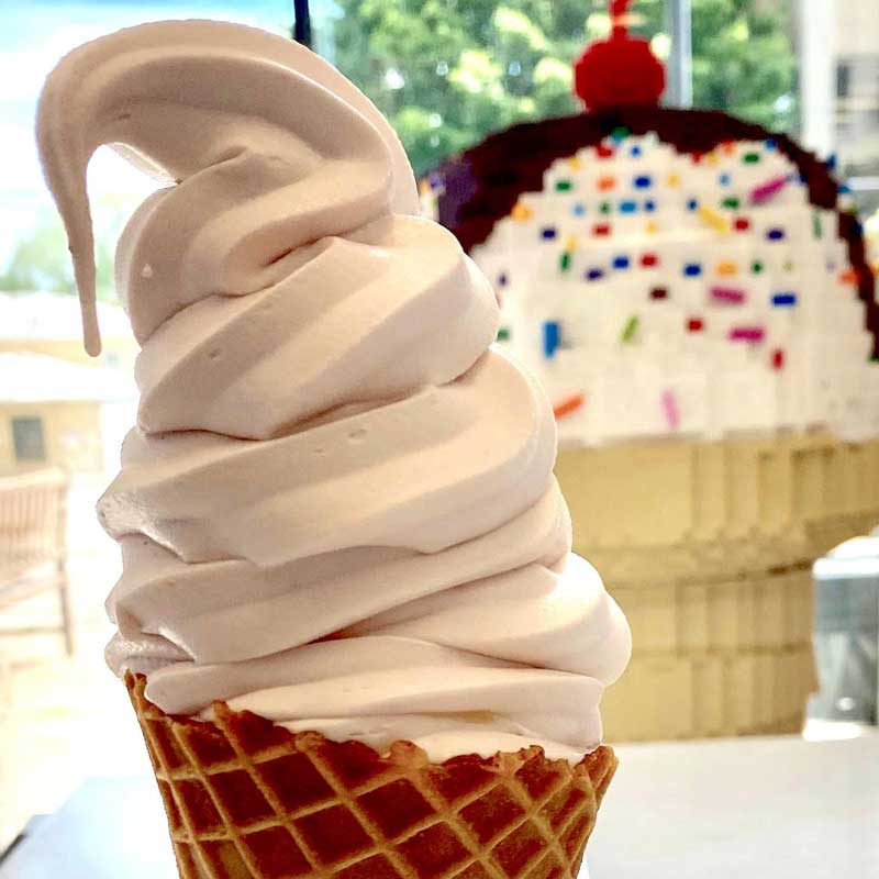 Truly's Soft Serve Ice Cream in a Waffle Cone